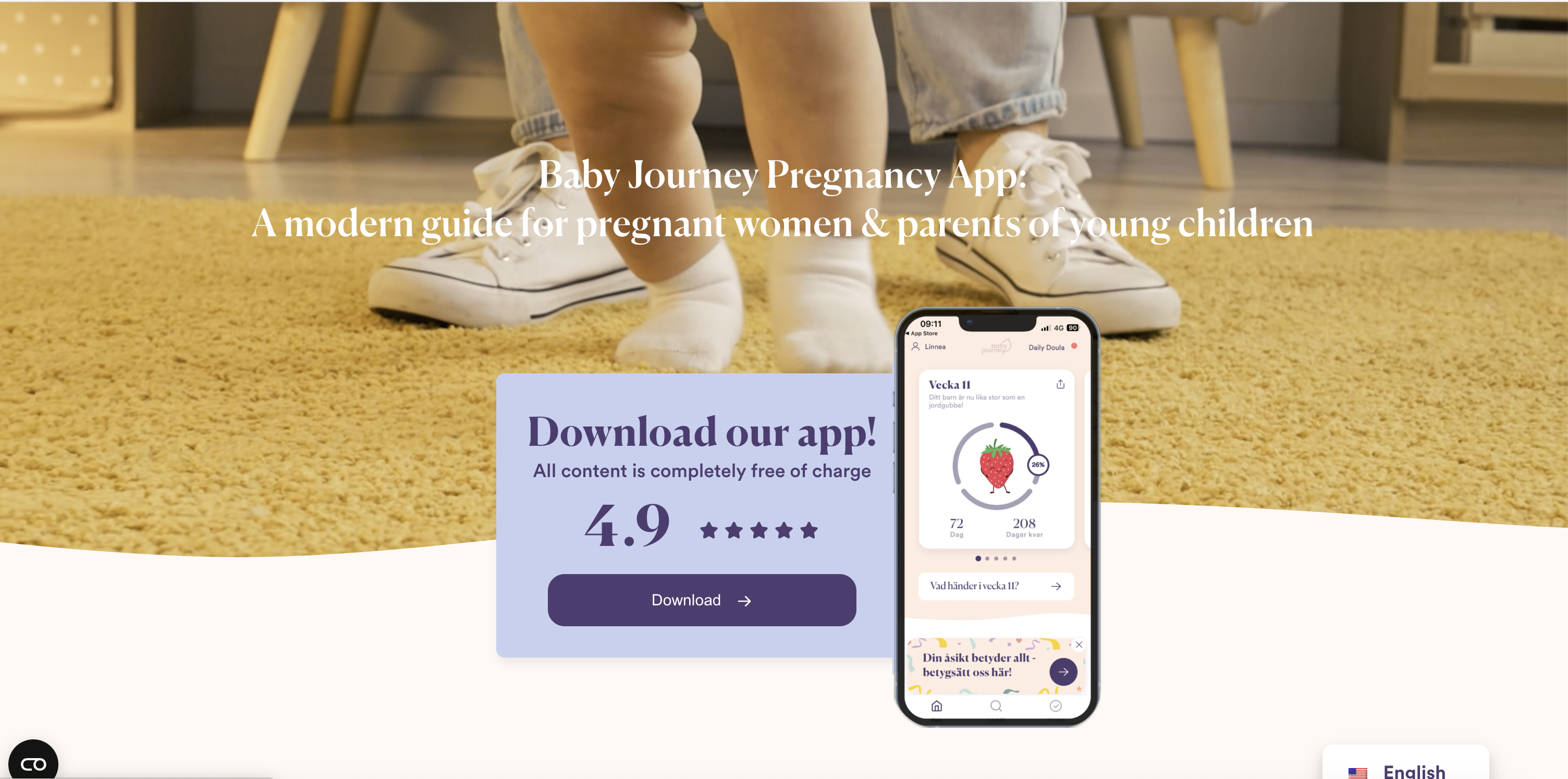 The Baby Journey app preview