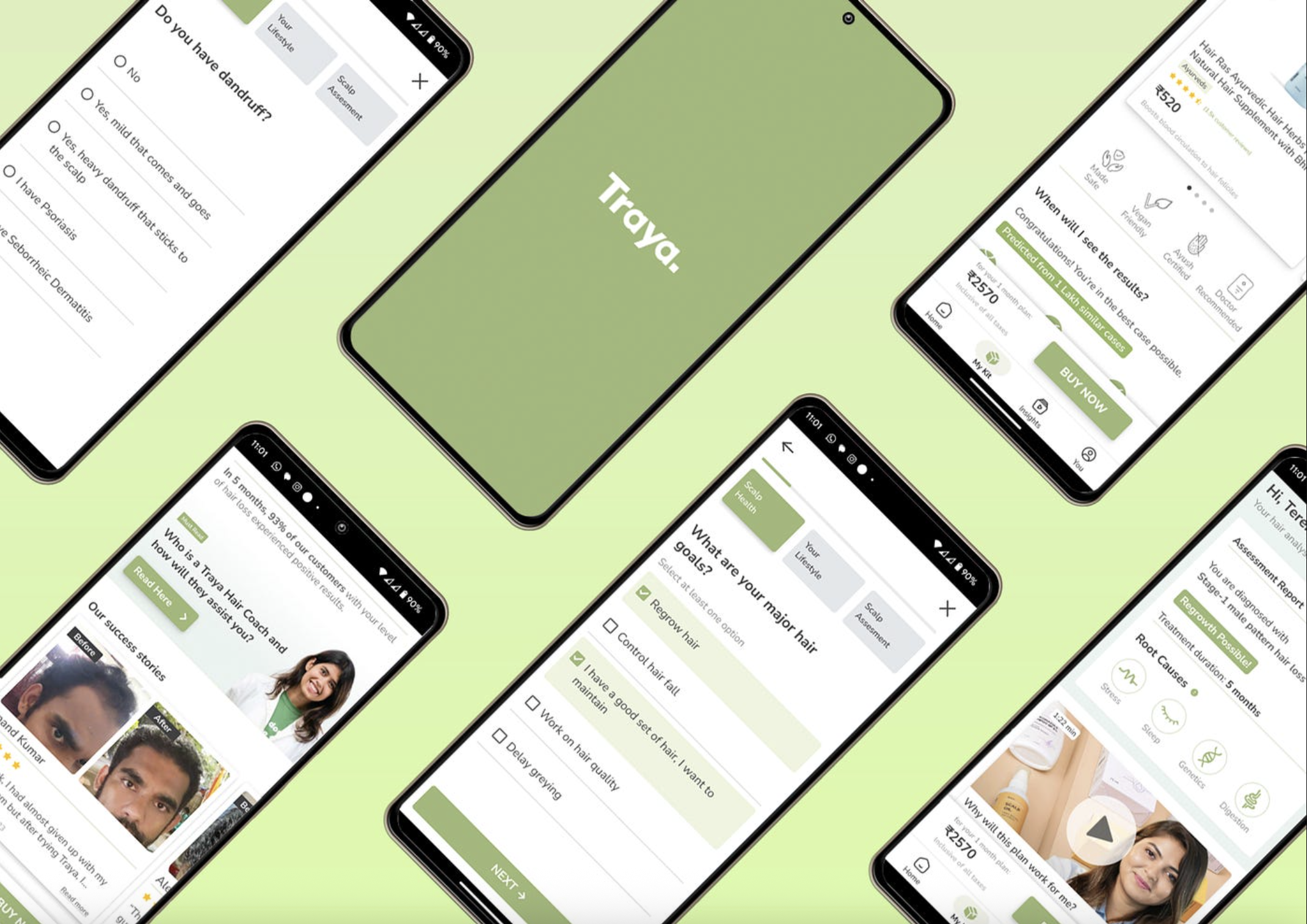 Traya Health app preview